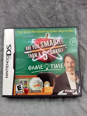 Nintendo DS game Are You Smarter Than A Fifth Grader video game cartridge Manual - Image 1 of 4