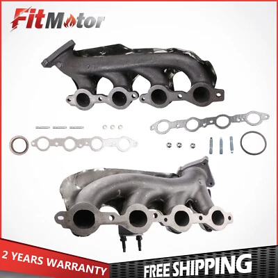 Colector de escape para Chevy Silverado GMC Sierra 1500/2500/3500 lado izquierdo y derecho Foto 1 de 4