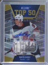 2019 Upper Deck Allure Top 50 Tag 1/1 Nikita Gusev RPA Rookie Patch Auto RC 6xl