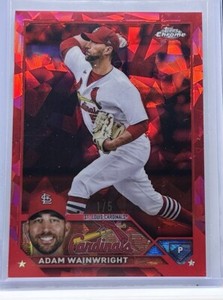 2023 Topps Chrome Sapphire Edition Red Adam Wainwright #’d 1/5