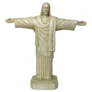 Beigefarbende Christus Figur 22cm Zuckerhut Rio de Janeiro - Picture 1 of 1