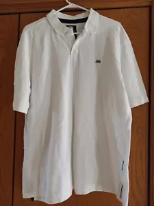 Camisa Polo Ecko Unltd Para Hombres XXL Blanca Manga Corta Informal Y2K Bordada Adulto - Imagen 1 de 3
