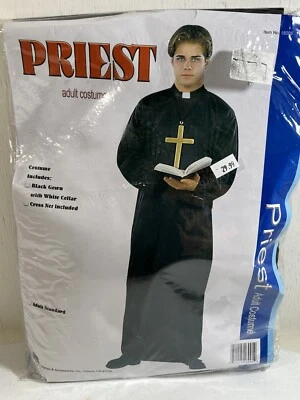 Bata de sacerdote talla única para la mayoría de los adultos RG disfraz de Halloween Foto 1 de 3