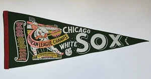 RARE 1959 MLB Chicago White Sox American League Champs Pennant Green Felt - Picture 1 of 6