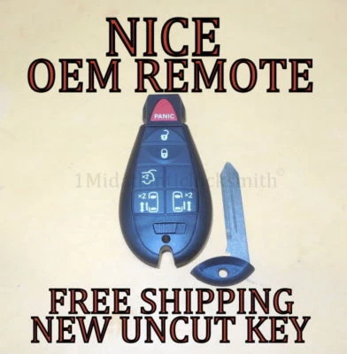 OEM 08-18 DODGE CARAVAN GRAND CARAVAN KEYLESS REMOTE FOB FOBIK IYZ-C01C 56046705 - Image 1 of 2