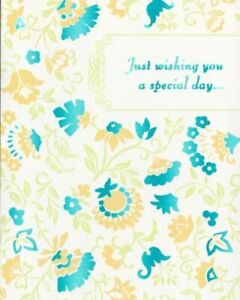 Hallmark Encouragement Card: Just Wishing You a Special Day Filled w/ Happiness