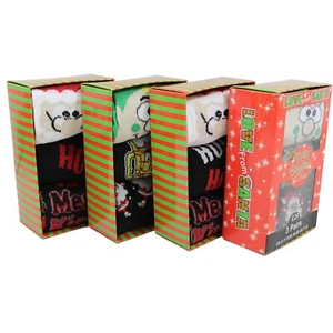 12 pares de calcetines de Navidad para hombre Elfo Papá Noel relleno regalo novedad calcetines de Navidad 6-11 - Imagen 1 de 4