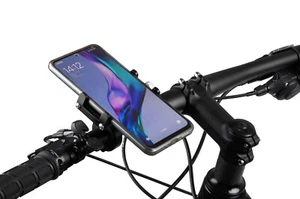 Supporto Montaggio Cellulare 360° Manubrio Moto Alluminio Staffa GPS Bicicletta - Foto 1 di 6