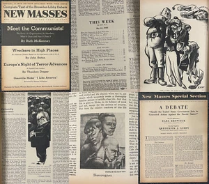 WWII NEW MASSES May 24 1938 Theodore Draper FASCISM Escott Book Reviews Leftist - Picture 1 of 16