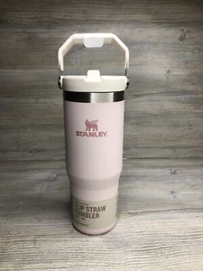Stanley 30 oz Stainless Steel Flip Straw Tumbler Rose Quartz - Picture 1 of 4