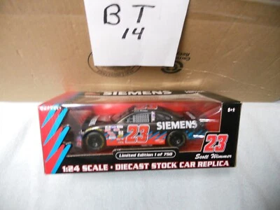 1/24 RC ERTL nascar 2003 #23 Siemens Scott Wimmer Pontiac Gunmetal coche de persecución Foto 1 de 3