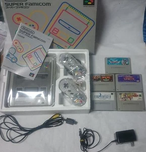 ¡Completo! 5 juegos + sistema de consola Nintendo Super Famicom en caja ¡envío gratuito! - Imagen 1 de 2