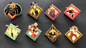Lote de 8 prendedores oficiales Disney Villain 2005 - Chernabog Maléfica Reina Maléfica Maléfica - Imagen 1 de 10