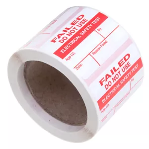 250 x PAT Testing Vinyl Appliance Labels - Failed - Picture 1 of 2
