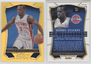 2013-14 Panini Select Gold Prizm /10 Rodney Stuckey #47