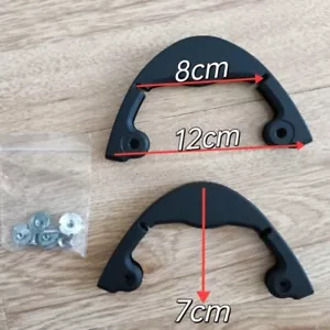 1 Paar Ski-Spitzenschoner Protektoren Bumper Schwarz Wintersport Zubehör 12x7cm - Bild 1 von 2