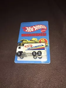 Camión de carretera Hot Wheels Workhorses Racing Team sin perforar muy buen estado - Imagen 1 de 14
