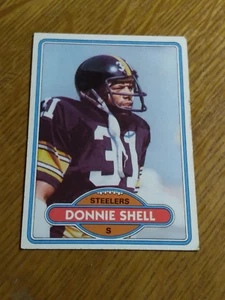 1980 Topps Football #256 Pittsburgh Steelers Safety Donnie Shell EX - Picture 1 of 2