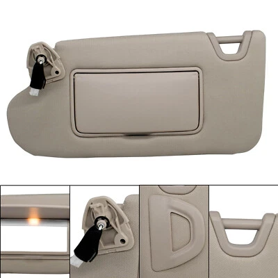Left Driver Side Beige Sun Visor w/ Light For Nissan Altima 2013-2018 964013TA2A Foto 1 de 4