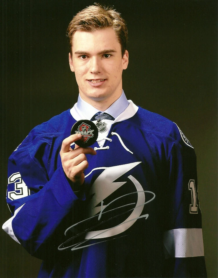 Jonathan Drouin Hand Signed 8x10 Photo Tampa Bay Lightning NHL Foto 1 de 1