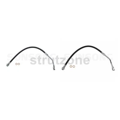 2 Front Brake Hydraulic Hose Brake Line Fits 1981 1982 1983 1984 Chevrolet K20 - Image 1 of 4