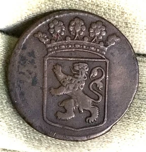 1744 Holland Netherlands East Indies 1 Duit - Picture 1 of 2