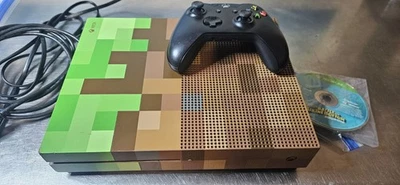Minecraft Xbox One S 500GB Disk Console See Description  - Image 1 of 4