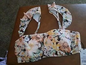 Kona Sol 34D Underwire Bralette Floral Bikini top - Picture 1 of 3