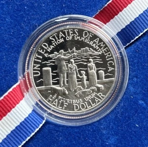 1986-S U.S. Liberty A Nation Of Immigrants Half Dollar Commemorative Coin Proof - Picture 1 of 5