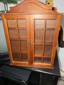 Shadow Box Wall Hanging Shelf Miniatures Display Case Vintage Looking (READ) - Picture 1 of 15