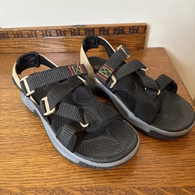 Ozark Trail 男式棕褐色 8 码户外徒步踝带凉鞋夏季海滩 — 第 1/4 张图片