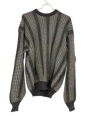 Suéter Pullover McGregor Para Hombre Talla XL Gris Multi Tejido Cuello Redondo De Colección Foto 1 de 4