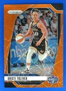 2024 Panini Prizm WNBA Kristi Toliver #12 CARD Mystics Orange Velocity - Foto 1 di 2