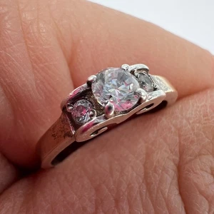 Vintage Sterlingsilber 925 Damenring – eleganter Edelsteinschmuck Größe 6 US - Bild 1 von 11