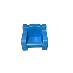VINTAGE Playskool SESAME STREET 1-2-3 Playset Blue Chair - Picture 1 of 4