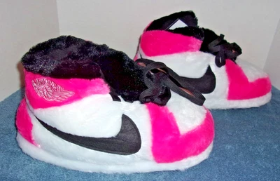 DAMAS NIKE AIR JORDAN SWOOSH ROSA BLANCO NEGRO FELPA ZAPATILLAS DIFUSAS TALLA M NUEVAS SIN ETIQUETAS Foto 1 de 4