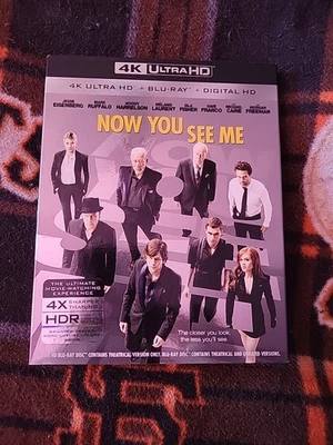 Now You See Me Blu-ray Like New With Rare OOP 4K Slipcover. 4K Disc Is MISSING!! - Image 1 of 4