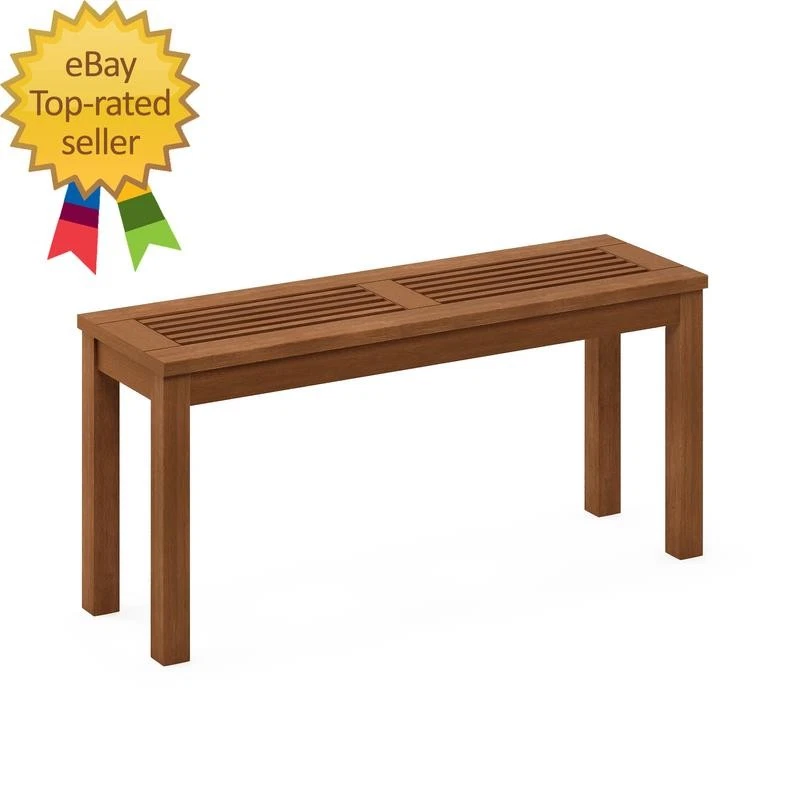 Tioman Outdoor Durable Hardwood Bench - Brown - Image 1 of 4