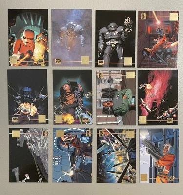 Star Wars Galaxy Series #3 1995 #1-12 Lucas Arts Foil Chase Card Set Topps casi nuevo Foto 1 de 2