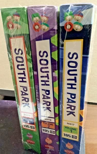 SOUTH PARK VHS TAPES SEALED VOL 1 2 3 COMEDY CENTRAL 1997 - Picture 1 of 4