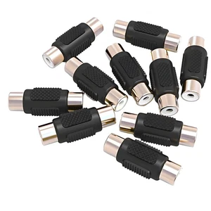 10x Adattatore Audio Video Accoppiatore RCA Femmina a Femmina per Altoparlante Phono Cavo RCA - Foto 1 di 9
