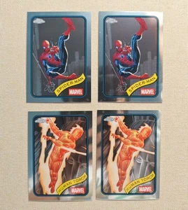 2025 Topps Chrome Marvel Base Lot4 Spider-Man - Picture 1 of 3