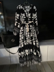 Tommy Hilfiger Maxi Boho Kleid Deluxe NEU NP 99.90€ NEU! XL/42 Ibiza Bio Cotton - Bild 1 von 12