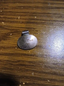 925 Sterling Silber großer ovaler gravierbarer Schieber Anhänger - Bild 1 von 2