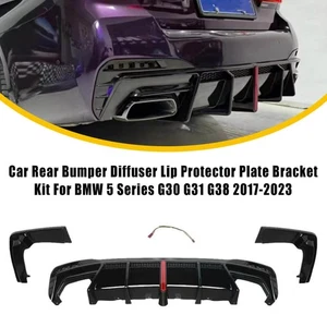 Heckstoßstange Diffusor Lippe mit LED-Licht Für BMW G30 G31 G38 M550i 2017-2023 - Bild 1 von 11