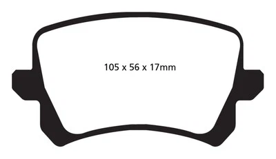 Pastilhas de freio EBC Yellowstuff DP42004R * Compatível com Volkswagen Passat CC 2008-2017 - Imagem 1 de 4