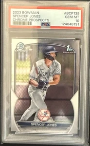 Bowman 2023 - Chrome Prospects Spencer Jones #BCP-139 (RC) - Imagen 1 de 2