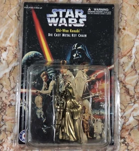 Obi-Wan Kenobi 1997 Star Wars Druckguss Metall Schlüsselanhänger MOC Neu VERSIEGELT - Bild 1 von 4