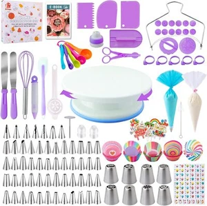 Cake Decorating Supplies Kit Tools 356pcs, Baking Accessories with Cake Turnt... - Picture 1 of 14