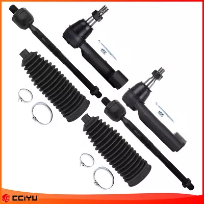 6x For 2015-2021 Ford Expedition F-150 Navigator Front Tie Rod Ends Bellow Boots Foto 1 de 4